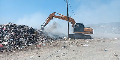 Yeşilada Mahallesi Çöp Döküm Sahası Temizlenerek Çöpler Bertarafa Gönderiliyor